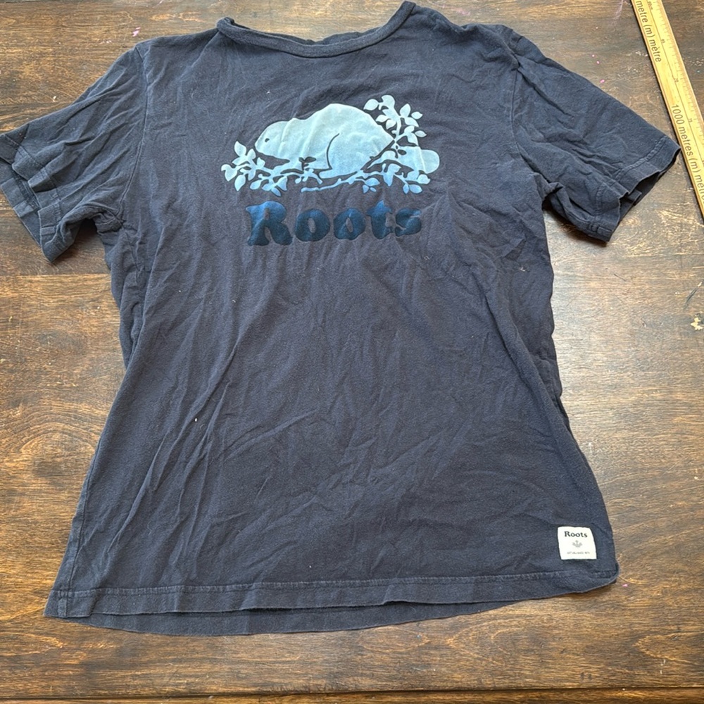 Roots Midnight Blue Beaver Tee